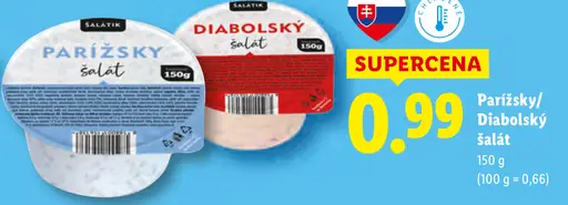 Parížsky/Diabolský šalát