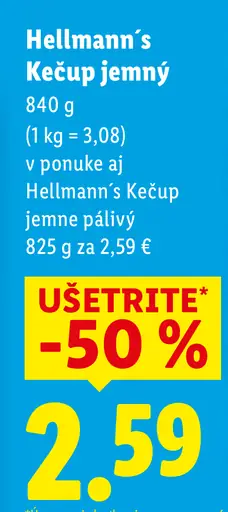 Hellmann's Kečup jemný