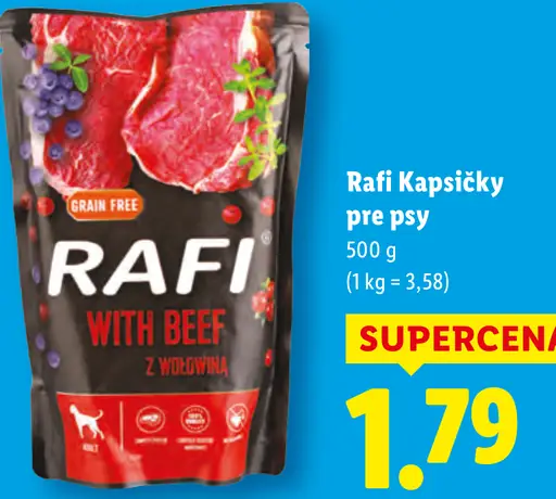 Rafi kapsičky pre psy