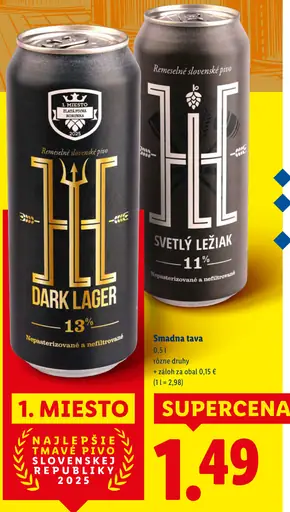 Hell Lager Dark Lager plechovka