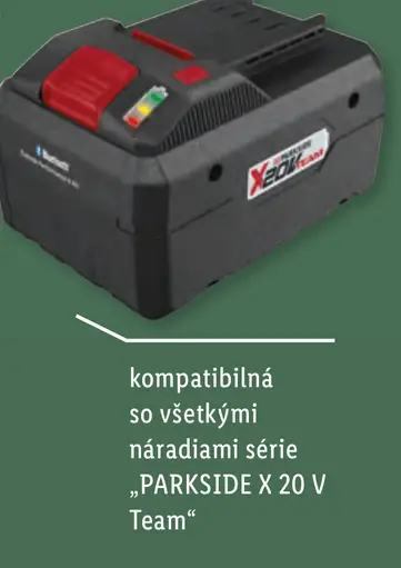 Parkside Performance Smart batéria PAPS 208, 20 V, 8 Ah
