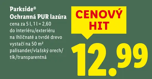 Parkside Ochranná PUR lazúra