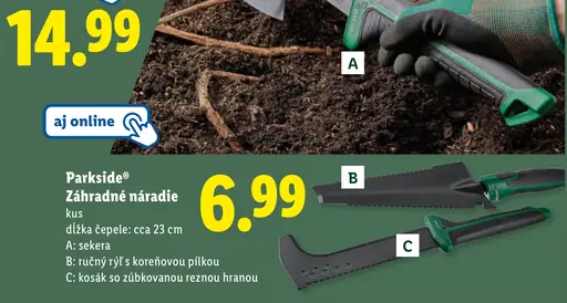 Parkside Záhradné náradie