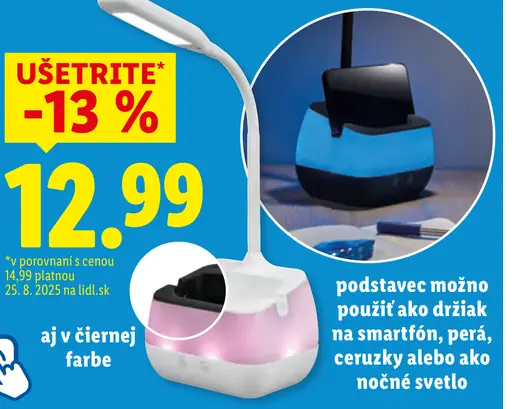 Livarno home Aku stolná LED lampa