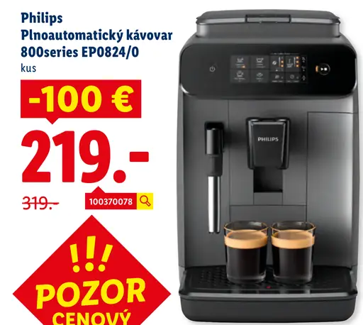 Philips Plnoautomatický kávovar 800series EP0824/0