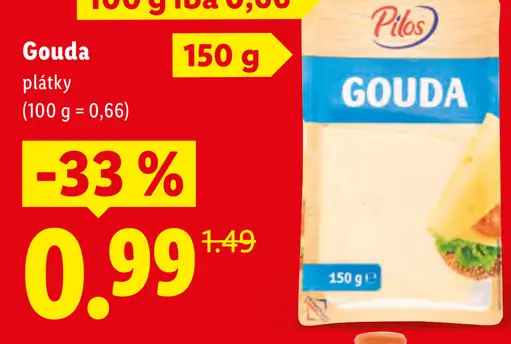 Pilos Gouda plátky