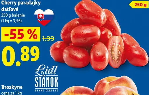 Cherry paradajky datľové