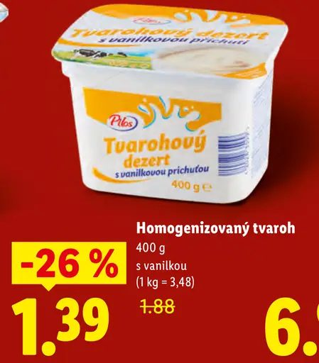 Pilos Homogenizovaný tvaroh