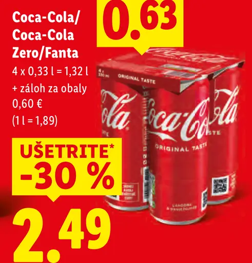 Coca-Cola Coca-Cola Zero Fanta plechovka