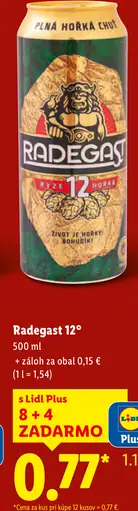 Radegast 12 plechovka