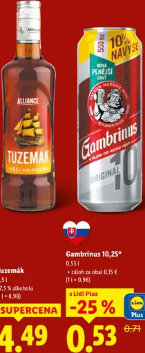 Gambrinus 10 plechovka