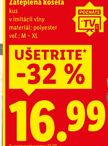 Esmara Zateplená košeľa