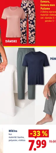 Esmara, Esmara men Pyžamo