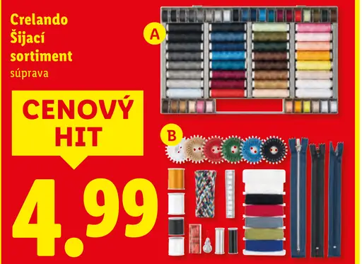 Crelando Šijací sortiment súprava