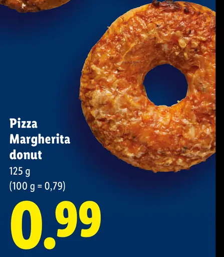 Pizza Margherita donut