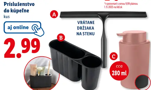Príslušenstvo do kúpeľne