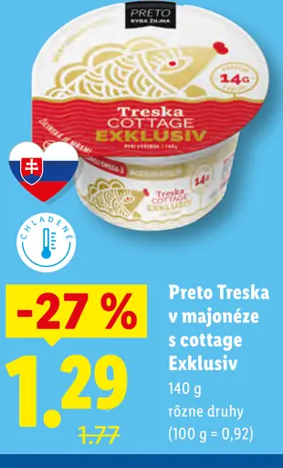 Preto Treska v majonéze cottage Exklusiv