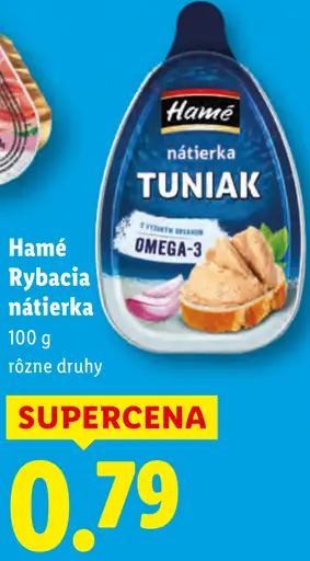Hamé rybacia nátierka