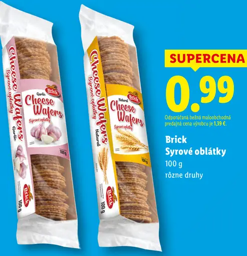 Brick Syrové oblátky