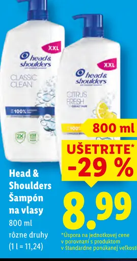 Head & Shoulders šampón na vlasy