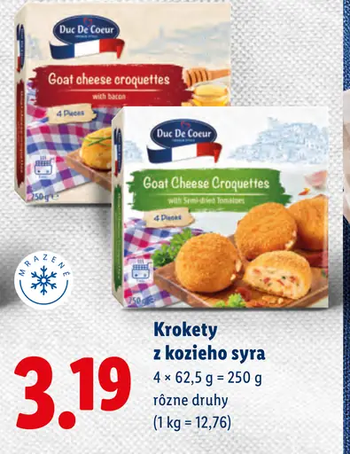 Duc De Coeur Croquettes z kozieho syra
