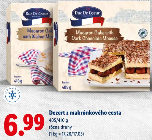 Duc De Coeur Dezert z makrónkového cesta
