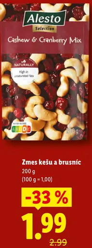 Alesto Zmes kešu a brusníc