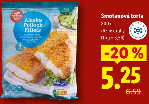 Ocean Sea Aljašská treska obalované filety