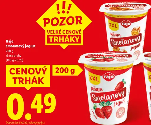 Rajo Mňam Smotanový jogurt nugát