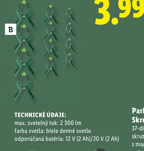 Parkside Upínacie švorky súprava