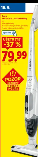 Bosch Aku vysávač 2 v 1 BBHF2PARQ
