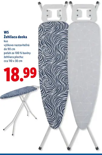 W5 Žehliaca doska