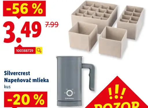 SilverCrest Napenovač mlieka