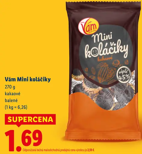 Vám Mini kakaové koláčiky