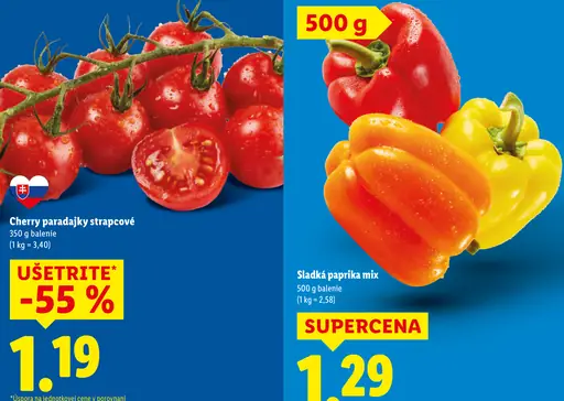Paradajky cherry strapcové