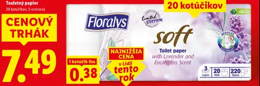 Floralys Toaletný papier