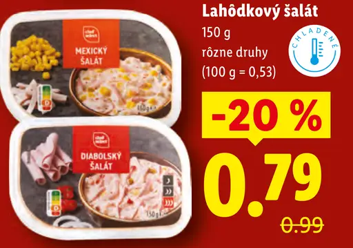 Lahôdkový šalát Mexický, Diabolský