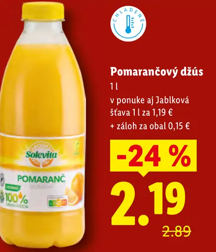 Solevita Pomarančový džús