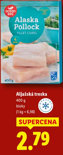 Ocean Sea Aljašská treska