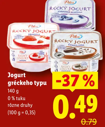 Grécky jogurt rôzne druhy