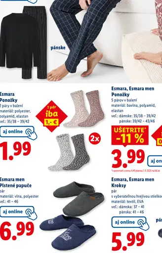 Esmara Ponožky
