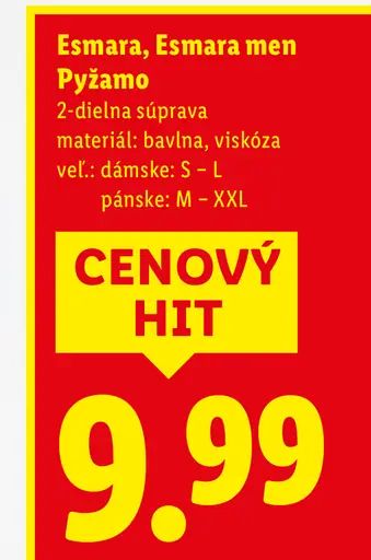 Esmara, Esmara men Pyžamo
