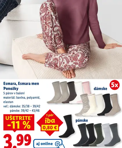 Esmara, Esmara men Ponožky