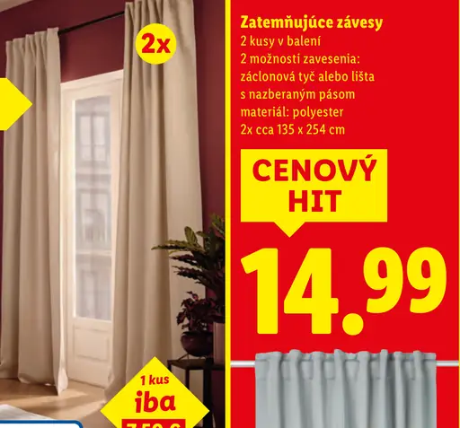 Livarno home Zatemňujúce závesy