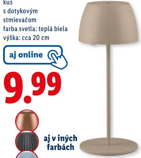 Livarno home Aku stolná LED lampa
