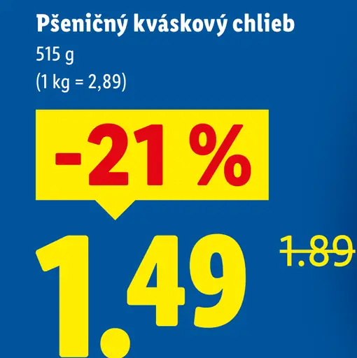 Priamo z pece Pšeničný kváskový chlieb