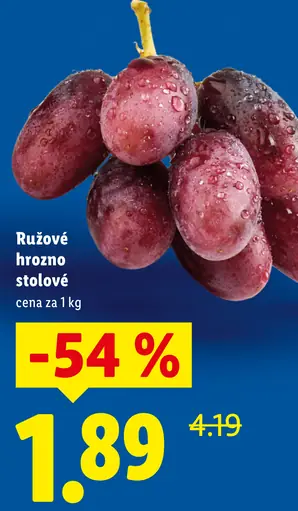 Ružové hrozno stolové