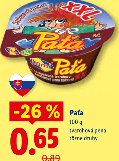 Tami Paťa tvarohová pena