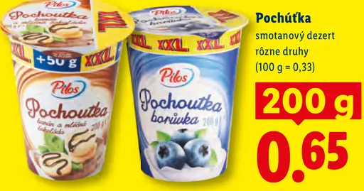 Pilos Pochúťka smotanový dezert