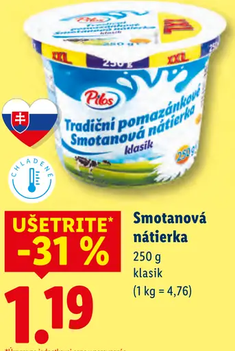 Pilos Tradičná pomazánková nátierka klasik